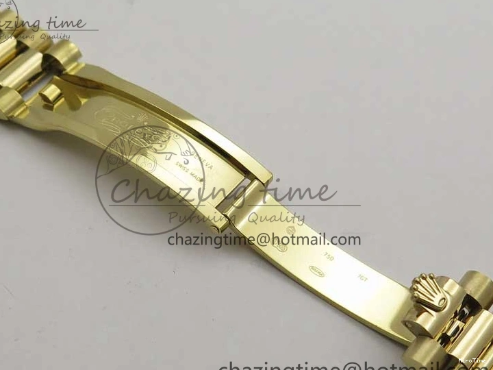 MiroTime 0220 Day-Date 40mm 228239 BP New Dial Version 904 YG Silver Roman Markers Dial on SS President Bracelet A Popular 2806